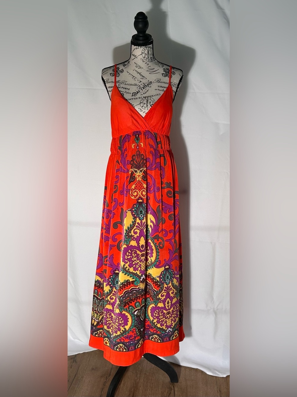 Speed Control Red Multicolor Maxi Dress